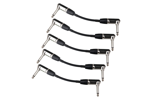 Pronomic Stage INST-A-015 Cable Patch Conector Angular 0,15 m negro 5x Set image 1
