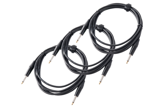 Pronomic Stage INST-3 Instrumentenkabel Klinke 3m schwarz 3x Yet image 1