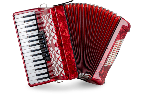 Acordeón Classic Cantabile 72 Bajos "Secondo V" Rojo image 1