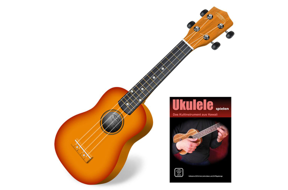 Classic Cantabile US-100 SB Ukulele Soprano Sunburst Set incl. Cuadernillo image 1