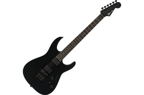 Charvel Pro-Mod Plus Dinky DK24 HH FR EB Satin Black image 1