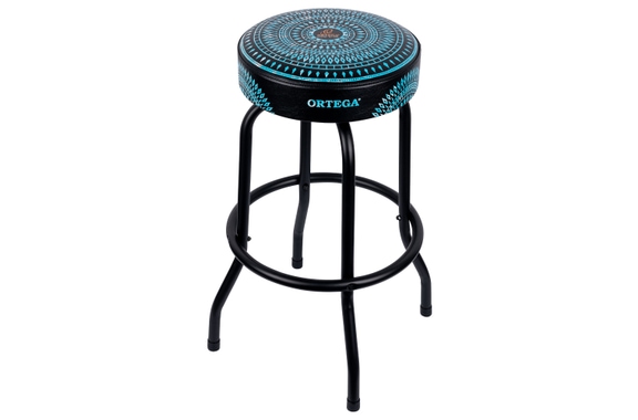 Ortega OBS30-BLKC 30" Bar Stool Blue Kaleidoscope image 1