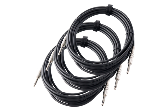 Pronomic Instrumentenkabel 6m Klinke schw. 3x Set image 1