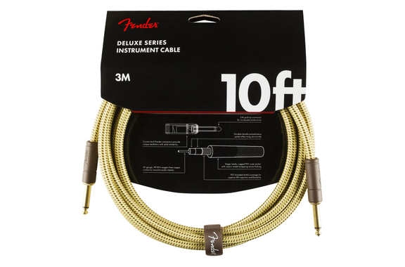 Fender Deluxe Series Cable Straight 3m Tweed image 1