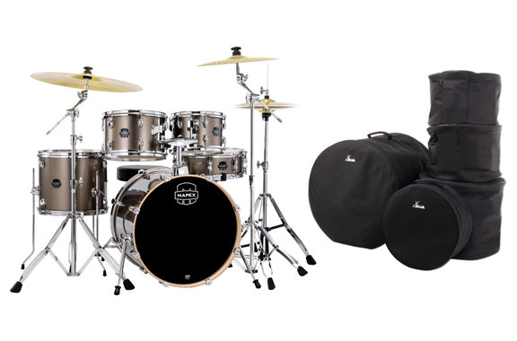 Mapex Venus Fusion Drumkit Copper Metallic Taschen Set image 1