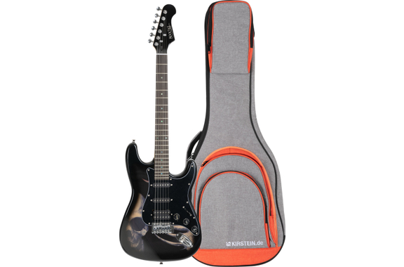 Rocktile Pro ST60-SK Guitarra Eléctrica Set con Funda Skull image 1
