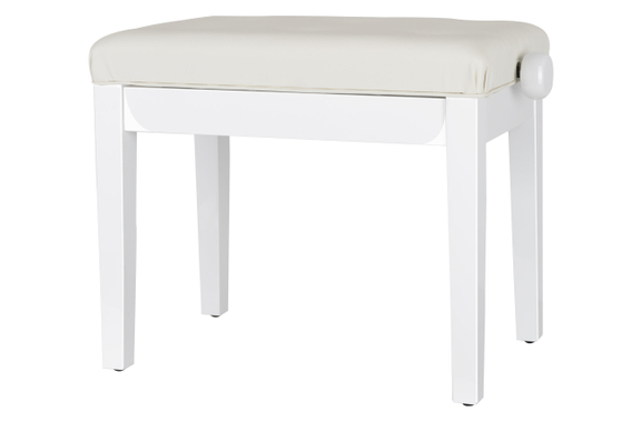 Classic Cantabile Banc De Piano Modèle D Blanc Laqué image 1