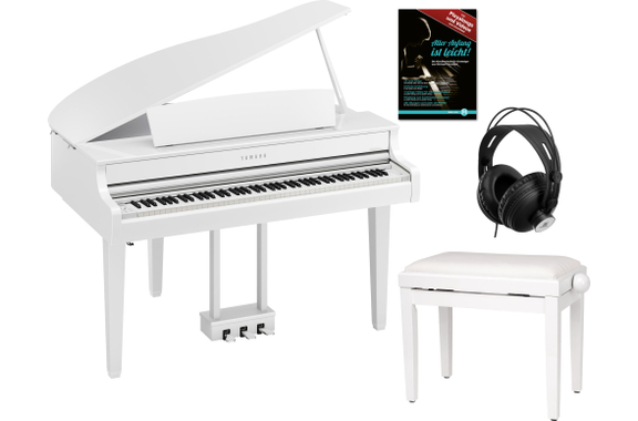 Yamaha Clavinova CLP-865GP Digitalflügel Weiß Set image 1