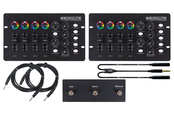 Showlite LDO-10 MKII FS LED DMX Operator + Footswitch Dual Set image 1