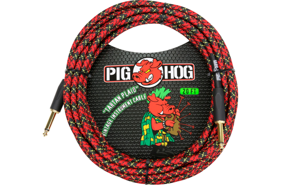 Pig Hog "Tartan Plaid" Instrumentenkabel 6m image 1