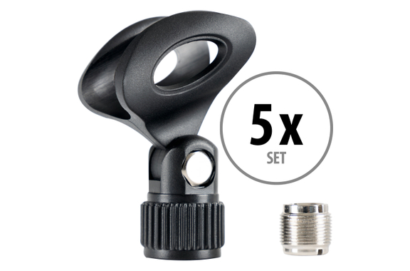 Pronomic MC-1 Microfoonklem Neopreen Standaard 5x Set image 1