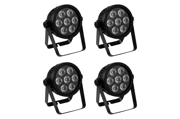 Eurolite LED 7C-7 Silent Slim Spot Set De 4 image 1