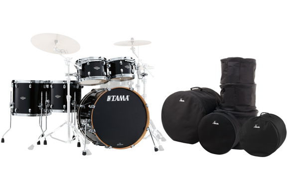 Tama MBS52RZS-PBK Starclassic Performer Shellkit Piano Black Set incl. Custodie image 1