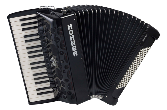 Hohner Amica IV 96 Forte Zwart - Retour (Verpakkingsschade) image 1