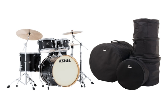 Tama CL52KR-TPB Superstar Classic Drumkit Transparent Black Burst Set mit Taschen image 1