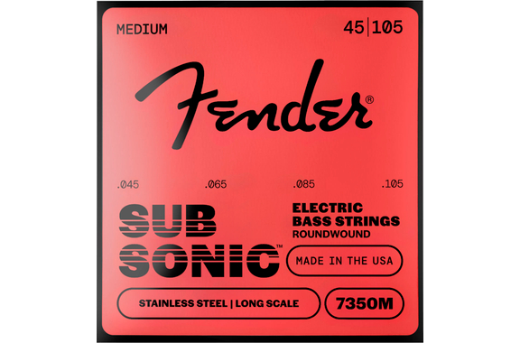 Fender SubSonic 7350M Medium Stainless Steel image 1