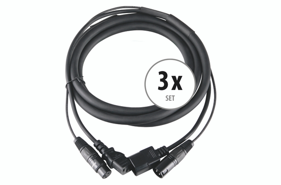 Pronomic Stage IECD-2.5 DMX Hybrid Cable C/DMX 2.5m 3x Set image 1