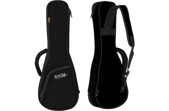 Rocktile Tasche für Sopran-Ukulele Schwarz/Orange image 1