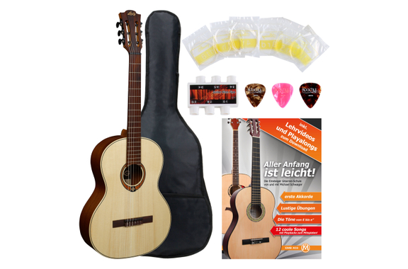 LAG OC70 Occitania 70 4/4 Guitare Classique Starter Set image 1