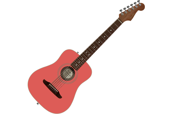 Fender California Standard Redondo Mini Spruce Top Fiesta Red  - Retoure (Zustand: sehr gut) image 1