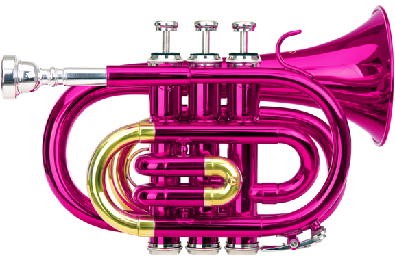 Classic Cantabile Brass TT-400 Bb-Taschentrompete pink image 1