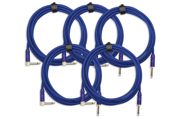 Pronomic Trendline INST-3B Cable de Instrumento 3m azul 5x Set image 1