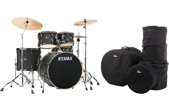 Tama IP52H6WBN-BOB Imperialstar Drumkit Blacked Out Black Set incl. Gigbags image 1