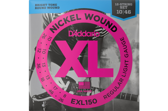 D'Addario EXL150 Regular Light 12-String image 1