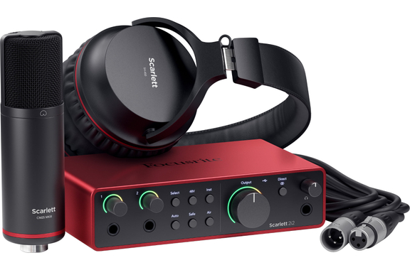 Focusrite Scarlett 2i2 4th Gen Recording Pack image 1
