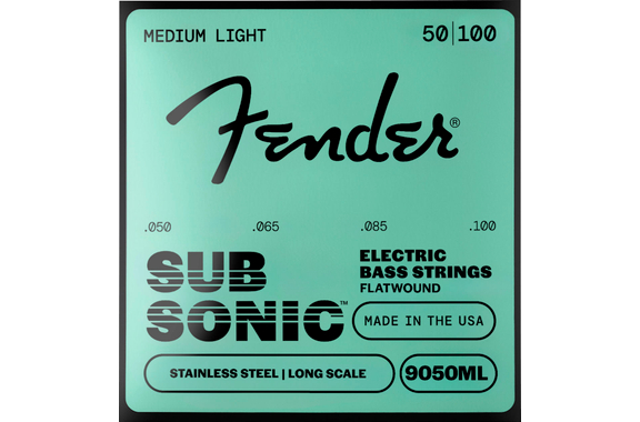 Fender SubSonic 9050ML Medium Light Stainless Steel Flatwound image 1