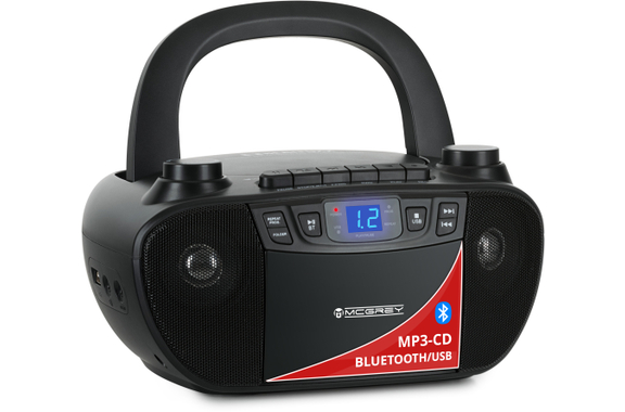 McGrey CDB-1016U BK Boombox With Cassette, Bluetooth and USB image 1