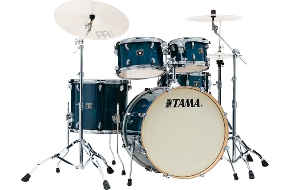 Tama CL52R-PGHP Superstar Classic Drumkit Gloss Sapphire Lacebark Pine + Hardware image 1