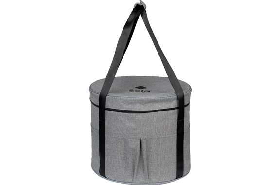 Sela SECBB14 Crystal Singing Bowl Bag Gray 14" image 1