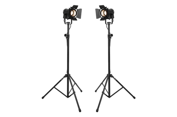 Eurolite LED THA-20PC TRC Theater Spot Black Video Light Pair Set image 1