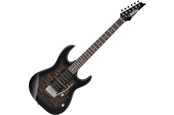 Ibanez GRX70QA-TKS Transparent Black Sunburst image 1