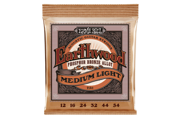 Ernie Ball 2146 Earthwood Phosphor Bronze Medium Light image 1