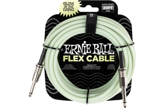 Ernie Ball 6437 Flex Gitaar kabel 6 m Glow in the Dark image 1