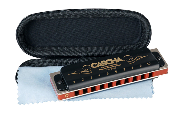Cascha Professional Blues Harmonica Key of C image 1