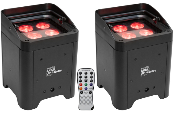 Eurolite Battery UP-4 Entry QCL Spot 2-Pack image 1