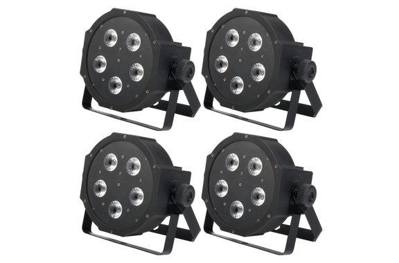 Showlite FLP-5x9W Flatline Panel LED Scheinwerfer RGB 4x Set image 1