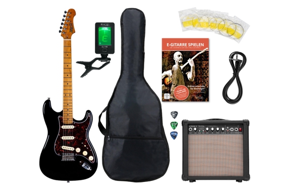Jet Guitars JS300 Guitarra Eléctrica Black Set image 1