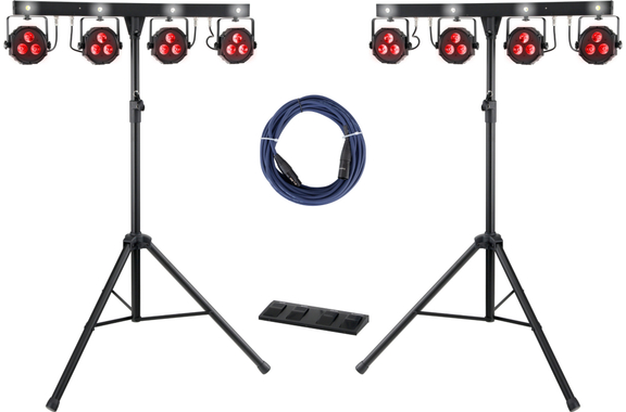 Showlite LB-4390 LED Komplettanlage RGB Licht System 2x Set image 1