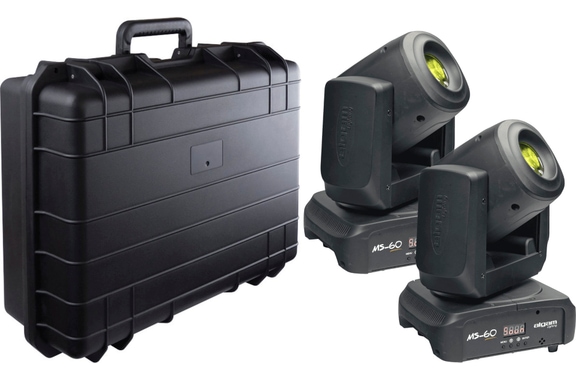 Algam Lighting MS60 LED 60W Spot Moving Head Set avec Valise image 1