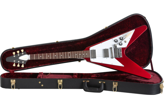 Gibson 1967 Flying V Reissue Maestro Vibrola Sparkling Burgundy image 1