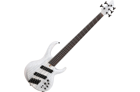 Ibanez BTB855MS-TWF Bass Workshop BTB 5-String Electric Bass Transparent White Flat image 1