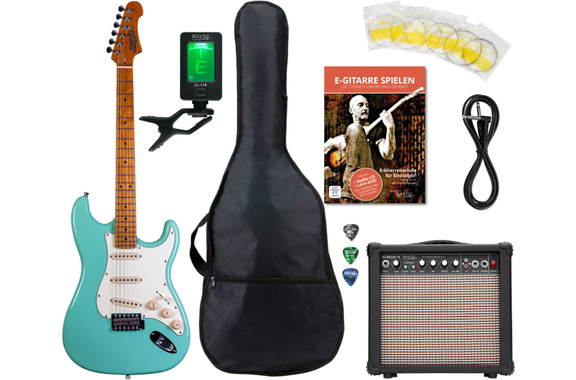 Jet Guitars JS-300 Guitarra Eléctrica Sea Foam Green Set image 1