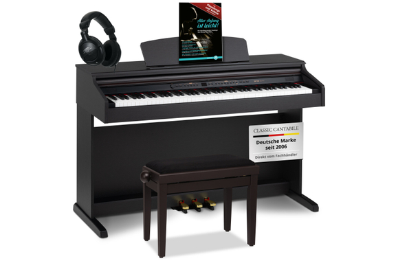 Classic Cantabile DP-50 RH E-Piano Set In Palissandro image 1