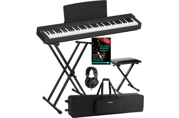 Yamaha P-225B Stage Piano Black Deluxe Set image 1