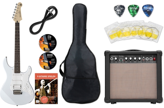 Yamaha Pacifica 012 VW Chitarra elettrica White Starter Set image 1