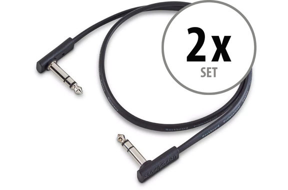 RockBoard Flat TRS Cable 60 cm 2x Set image 1